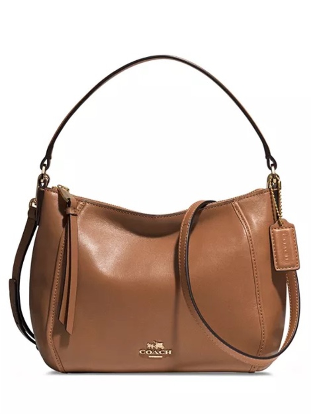 Coach Tan Leather Shoulder Bag